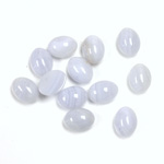 Gemstone Cabochon - Oval 08x6MM BLUE LACE AGATE