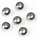 Preciosa Flat Back Button Crystal Nacre Pearl Round 08MM DK GREY
