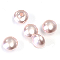 Preciosa Flat Back Button Crystal Nacre Pearl Round 10MM ROSALINE