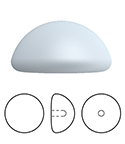 Preciosa Flat Back Button Crystal Nacre Pearl Round 06MM LT BLUE