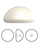 Preciosa Flat Back Button Crystal Nacre Pearl Round 06MM LT CREAMROSE