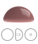 Preciosa Flat Back Button Crystal Nacre Pearl Round 06MM SALMON

