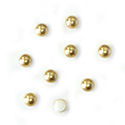 Preciosa Crystal Nacre Pearl Cabochon - Round 04MM GOLD