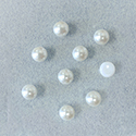 Preciosa Crystal Nacre Pearl Cabochon - Round 05MM LT CREAMROSE