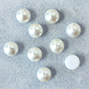 Preciosa Crystal Nacre Pearl Cabochon - Round 07MM LT CREAMROSE