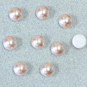 Preciosa Crystal Nacre Pearl Cabochon - Round 07MM ROSALINE