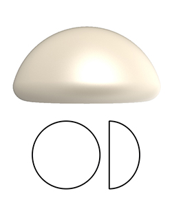 Preciosa Crystal Nacre Pearl Cabochon - Round 07MM CREAM