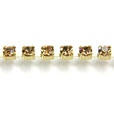 Preciosa Crystal Rhinestone Cup Chain - PP18 (SS8.5) LT COLORADO-RAW