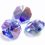 Preciosa Crystal Chandelier Part - Octagon 2571 (1-Hole) 14MM LT SAPPHIRE AB