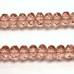 Czech Glass Fire Polish Bead - Rondelle Donut 08x5MM ROSALINE