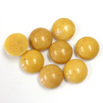 Gemstone Cabochon - Round 10MM YELLOW JASPER