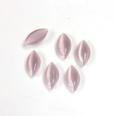 Fiber-Optic Cabochon - Navette 10x5MM CAT'S EYE LT PURPLE