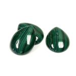 Gemstone Cabochon - Pear 18x13MM MALACHITE