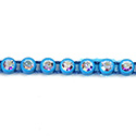 Plastic Rhinestone Banding 1 Row PP26 (SS13) CRYSTAL AB-AQUA
