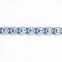 Plastic Rhinestone Banding 1 Row PP26 (SS13) CRYSTAL-SKY BLUE