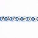 Plastic Rhinestone Banding 1 Row PP26 (SS13) CRYSTAL-SKY BLUE