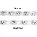 Plastic Banding Stretch 1 Row PP26 (SS13) CRYSTAL-ALABASTER