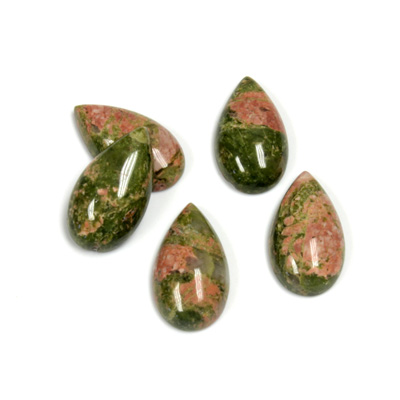 Gemstone Cabochon - Pear 14x8MM EPIDOTE