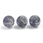 Czech Glass Lampwork Bead - Round 12MM GRANITE MATRIX