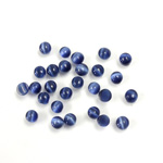 Fiber-Optic Cabochon - Round 03MM CAT'S EYE BLUE