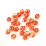 Fiber-Optic Cabochon - Round 04MM CAT'S EYE ORANGE