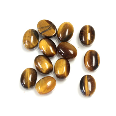 Gemstone Cabochon - Oval 08x6MM TIGEREYE