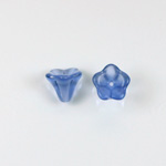 Plastic Flower Bead with Hole 10x6MM SATIN MONTANA