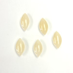 Gemstone Flat Back Cabochon - Navette 10x5MM QUARTZ DYED #05 BEIGE