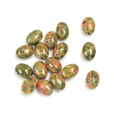 Gemstone Cabochon - Oval 07x5MM EPIDOTE