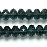 Czech Glass Fire Polish Bead - Rondelle Donut 11x7MM MONTANA