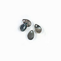 Shell Pendant - Smooth Flat Pear 09x6MM BLACK TAHITI