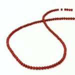 Gemstone Bead - Smooth Round 03MM RED JASPER