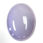 Italian Plastic Flat Back Cabochon - Oval 40x30MM LT PURPLE NUVOLATO (4775)