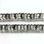 Czech Glass Fire Polished Bead - Rondelle 06x3MM VALENTINITE