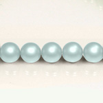 Czech Glass Pearl Bead - Round 06MM MATTE LT BLUE 75462