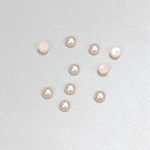 Glass Medium Dome Cabochon Pearl Spray Finish - Round 04MM LT ROSE