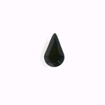 Glass Point Back Tin Table Cut (TTC) Stone - Pear 08x4.8MM JET