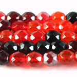 Czech Glass Fire Polish Bead - Round 10MM RED MIX