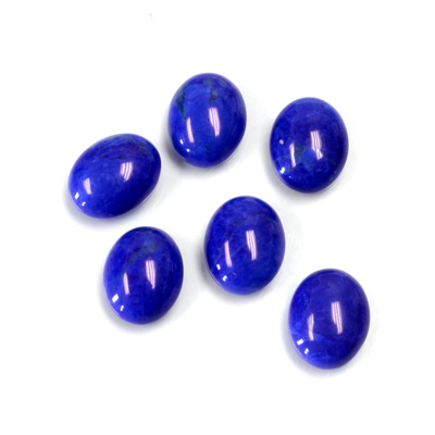 Gemstone Cabochon - Oval 10x8MM HOWLITE DYED LAPIS