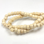 Wood Bead - Pukalet 04x5MM NATURAL COLOR LACQUERED