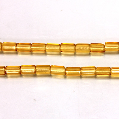 Czech Glass Fire Polished Bead - Atlas 06x4MM TOPAZ