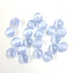 Fiber-Optic Cabochon - Round 05MM CAT'S EYE LT BLUE