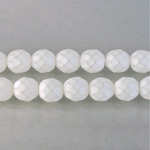 Czech Glass Fire Polish Bead - Round 08MM MATTE CRYSTAL 43402