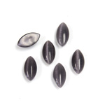 Fiber-Optic Cabochon - Navette 09.5x4.5MM CAT'S EYE GREY