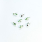 Plastic Point Back Foiled Stone - Navette 06x3MM PERIDOT