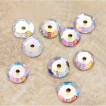 Asfour Crystal Loch Rose Sew-On Stone - Sequin 08MM CRYSTAL