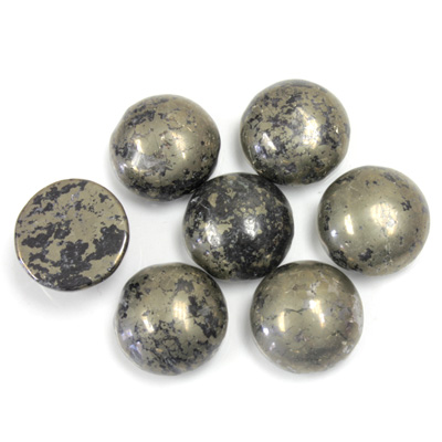 Gemstone Cabochon - Round 11MM PYRITE