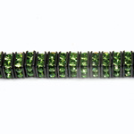 Czech Rhinestone Rondelle - Square 04.5MM PERIDOT-BLACK