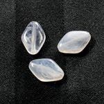 Plastic  Bead - Mixed Color Smooth Flat Diamond 17x11MM CRYSTAL QUARTZ