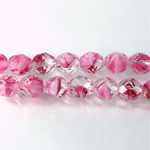 Czech Glass Fire Polish Bead - Round 08MM PORPHYR ROSE